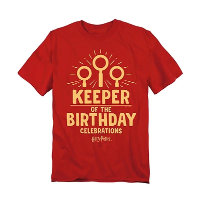 Harry Potter Men's Keeper Birthday Celebrations T Shirt