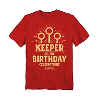 Harry Potter Men's Keeper Birthday Celebrations T Shirt