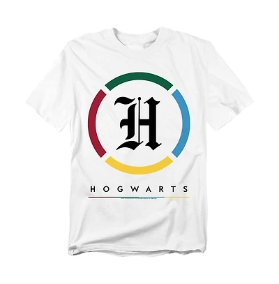 Harry Potter Men's Hogwarts Old English H Logo T Shirt