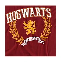 Harry Potter Men's Hogwarts Arched Gryffindor Leaves T Shirt