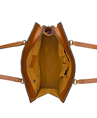 Patricia Nash French Hydrangeas Medium Marena Woven Satchel Bag