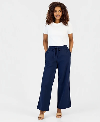 Style & Co Women's Wide-Leg Pull-On Pants, Macy's Exclusive