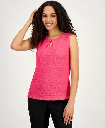 Kasper Women's Textured Sleeveless Top, Regular & Petite