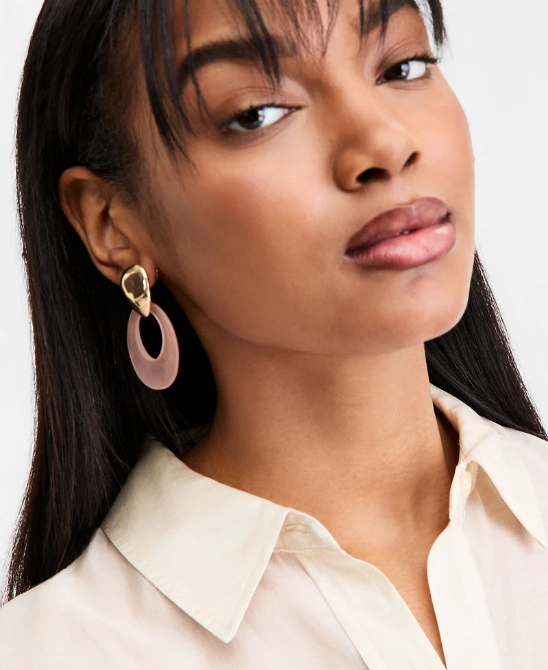 I.n.c. International Concepts Open Disc Drop Earrings, Macy's Exclusive