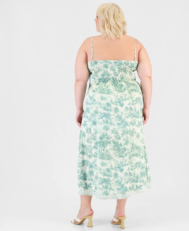 And Now This Trendy Plus Lace-Tim Slip Dress, Macy's Exclusive