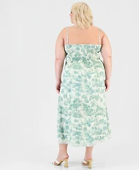 And Now This Trendy Plus Lace-Tim Slip Dress, Macy's Exclusive