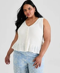Now This Womens V Neck Knit Peplum Top Macys Exclusive