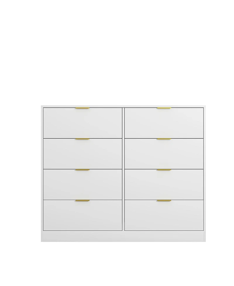 Streamdale Furniture 8-Drawer Dresser for Bedroom, Modern Wood Chest