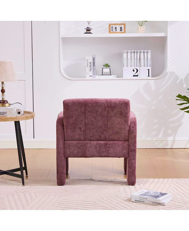 Streamdale Furniture Modern Minimalist Single Armchair for Living Room, Bedroom, Office