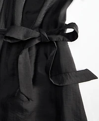 I.n.c. International Concepts Women's 3/4 Sleeve Tie-Waist Midi Dress, Macy's Exclusive