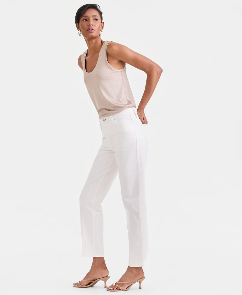 I.n.c. International Concepts Women's High-Rise Straight Ankle Jeans, Macy's Exclusive