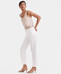 I.n.c. International Concepts Women's High-Rise Straight Ankle Jeans, Macy's Exclusive