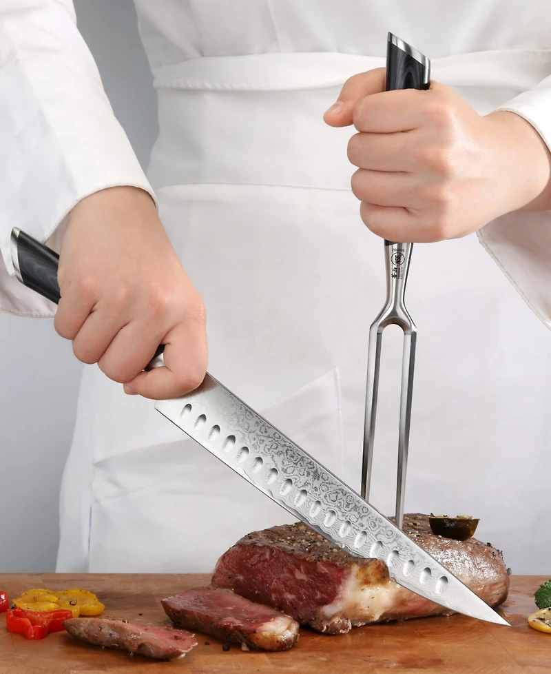 Cangshan Kuro Series Steel 2-Pc. Carving Knife Set