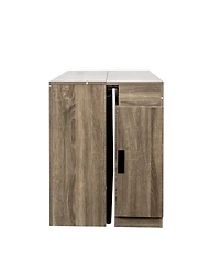 Streamdale Furniture Extendable Dining Table with Outlet & Storage