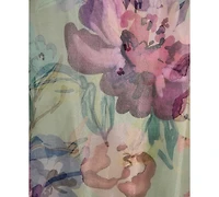 Vince Camuto Women's Printed Overlay Mock Neck Midi Dress