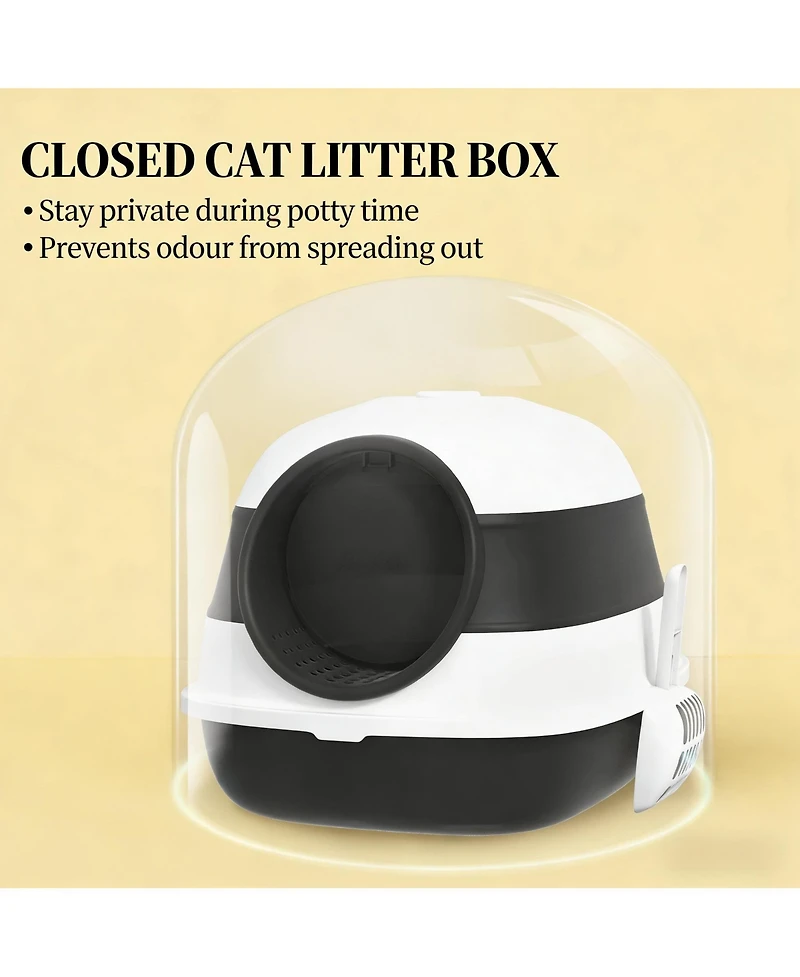 Zeus & Ruta Cat Litter Box Litter Box with Lid
