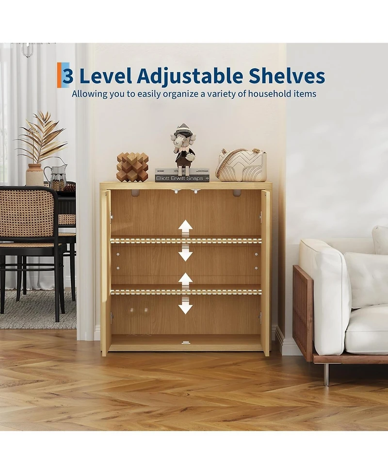 gaomon 3-Tier Buffet Cabinet with Storage