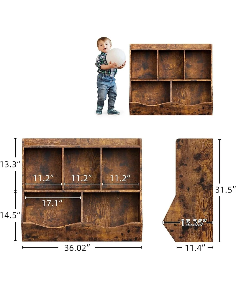 gaomon Kids Bookshelf and Toy Storage Bookcase