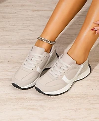 Berness Women's Beyonce Retro Lace-Up Sneakers