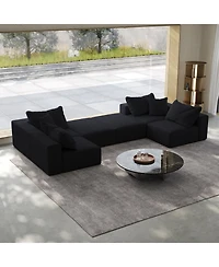 Streamdale Furniture Oversized Modular Cloud Sectional Sofa with Pillows