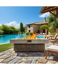 Streamdale Furniture Tabletop Propane Fire Pit Table