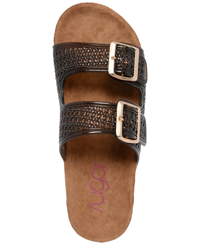 Sugar Women's Bonza Round Toe Footbed Sandals