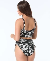 Coco Reef Womens Elevate Scoop Neck Bikini Top Pull On Bottoms