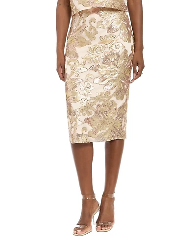 Muse Women's Center Back Zipper Pencil Skirt