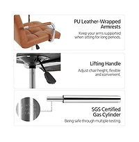 Yaheetech Modern Office Chair 360° Swivel Computer Chair