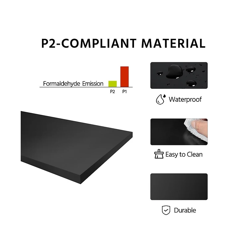 32.5" H Wooden Bathroom Cabinet 4 Drawers & Cupboard