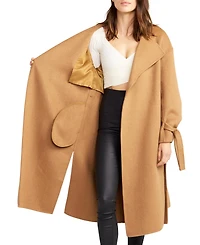 Belle & Bloom Women's Head Over Heels Collarless Robe Coat