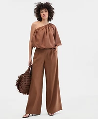 I.n.c. International Concepts Women's One-Shoulder Bubble-Hem Top, Macy's Exclusive