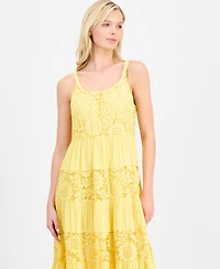 Robbie Bee Women's Sleeveless Tiered Midi Dress