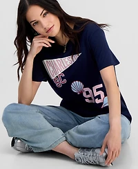 Self Esteem Juniors' Charleston Varsity Shell Graphic T-Shirt