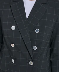 Calvin Klein Petite Double-Breasted Blazer
