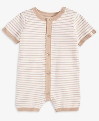 First Impressions Baby Boys' Striped Knit Cotton Romper, Macy's Exclusive