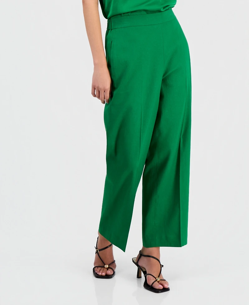 Bar Iii Women's Pull-On Linen-Blend Pants, Macy's Exclusive