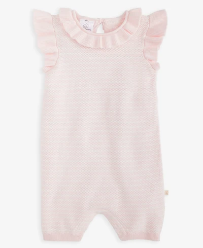 First Impressions Baby Girls' Striped Cotton Knit Romper, Macy's Exclusive
