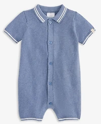 First Impressions Baby Boys' Cotton Polo Romper, Macy's Exclusive