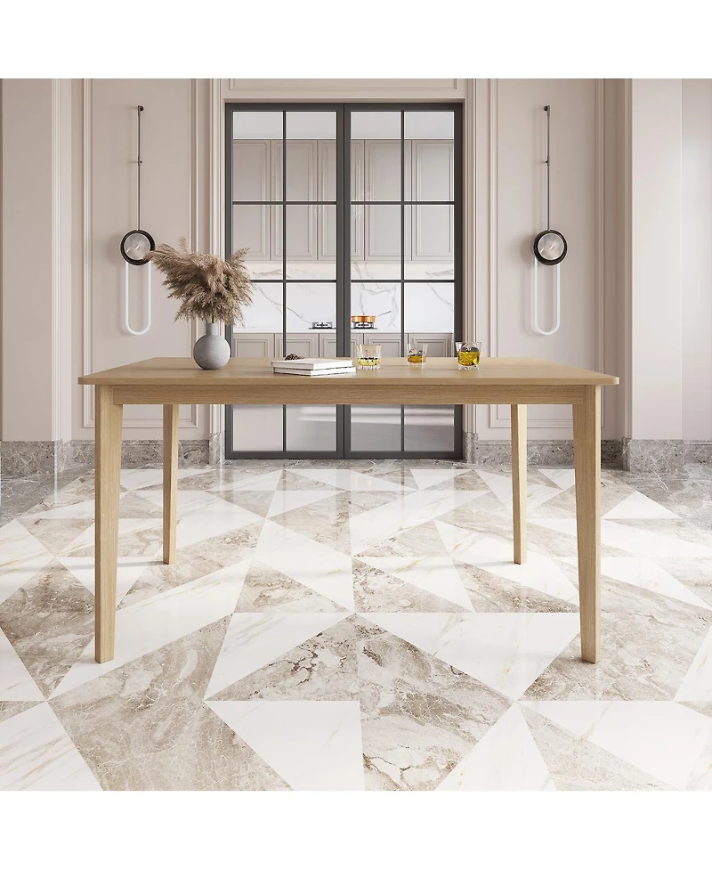 Streamdale Furniture Solid wood dining table and chair set (5-piece