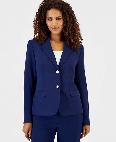 Kasper Two-Button Blazer, Regular and Petite