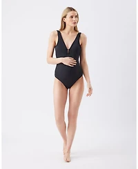 Ripe Maternity Havana Rib One Piece Swimsuit