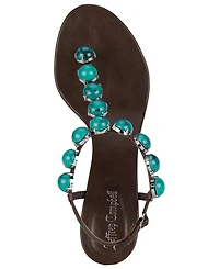 Jeffrey Campbell Women's Gemstone Embellished Thong Dress Sandals