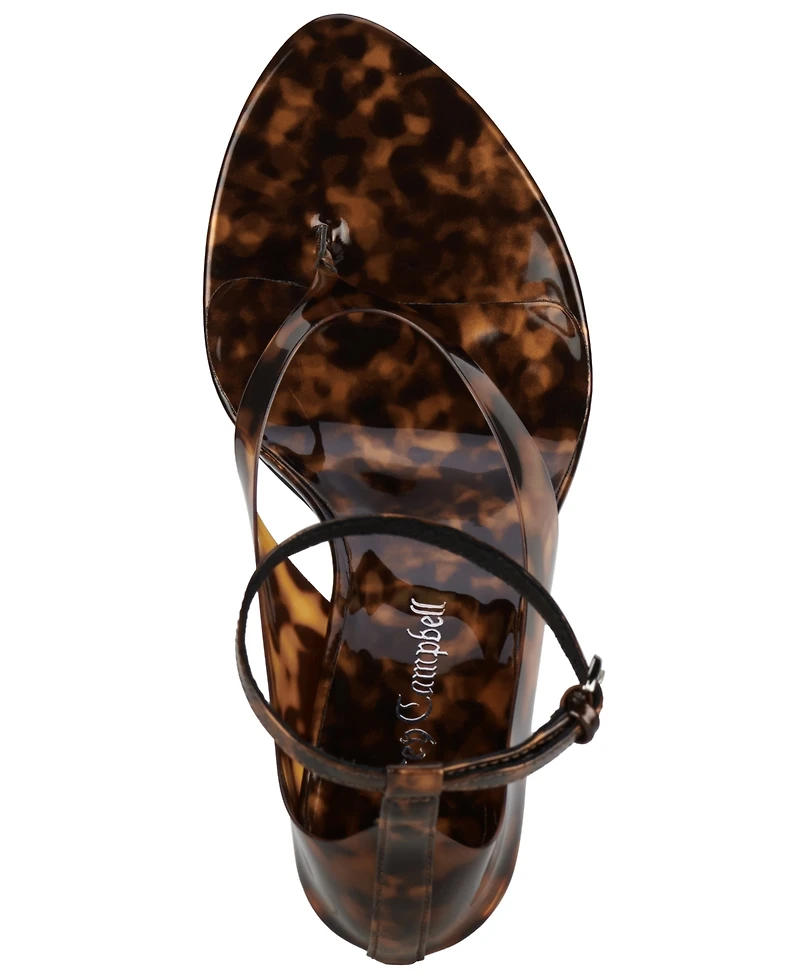 Jeffrey Campbell Women's Ysabella Two-Piece Stiletto Thong Sandals