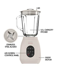 Tzumi Puree 1.5 Liter Led Touchscreen Blender