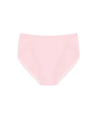 Natori Bliss Lace-Trim Cotton French-Cut Brief Underwear 152058