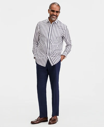 Club Room Men's Long Sleeve Poplin Shirt