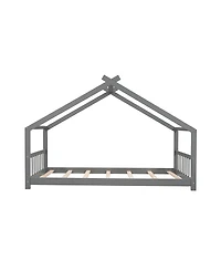 Streamdale Furniture Twin Size House Bed Wood Bed