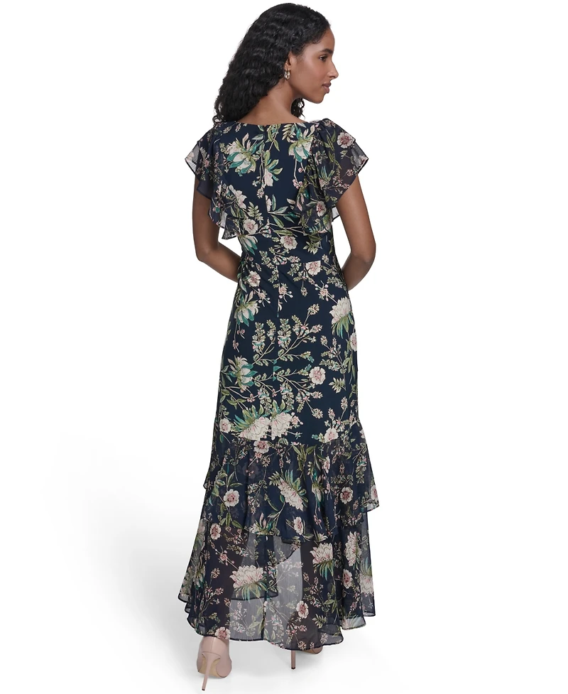 Tommy Hilfiger Petite V-Neck Midi Dress