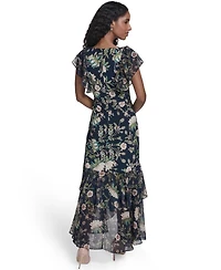 Tommy Hilfiger Petite V-Neck Midi Dress